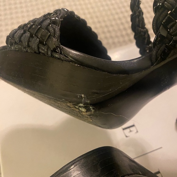 Black Platform/Heel Sandals - Picture 4 of 4